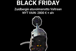 BLACK FRIDAY: ZUIDBERG etuvoimanotto VALTRA (-1110 €!)